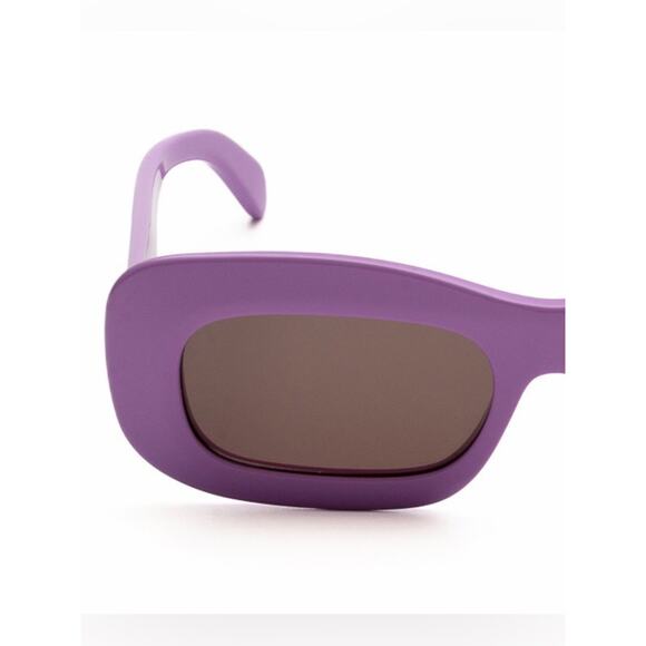 NEW!!! Celine CL40294I 78A Purple Rectangular Sunglasses Dark Lenses Authentic main image 9